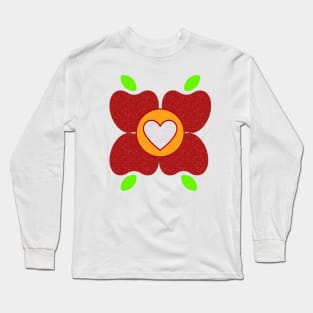 I Heart Fruit Flower Long Sleeve T-Shirt